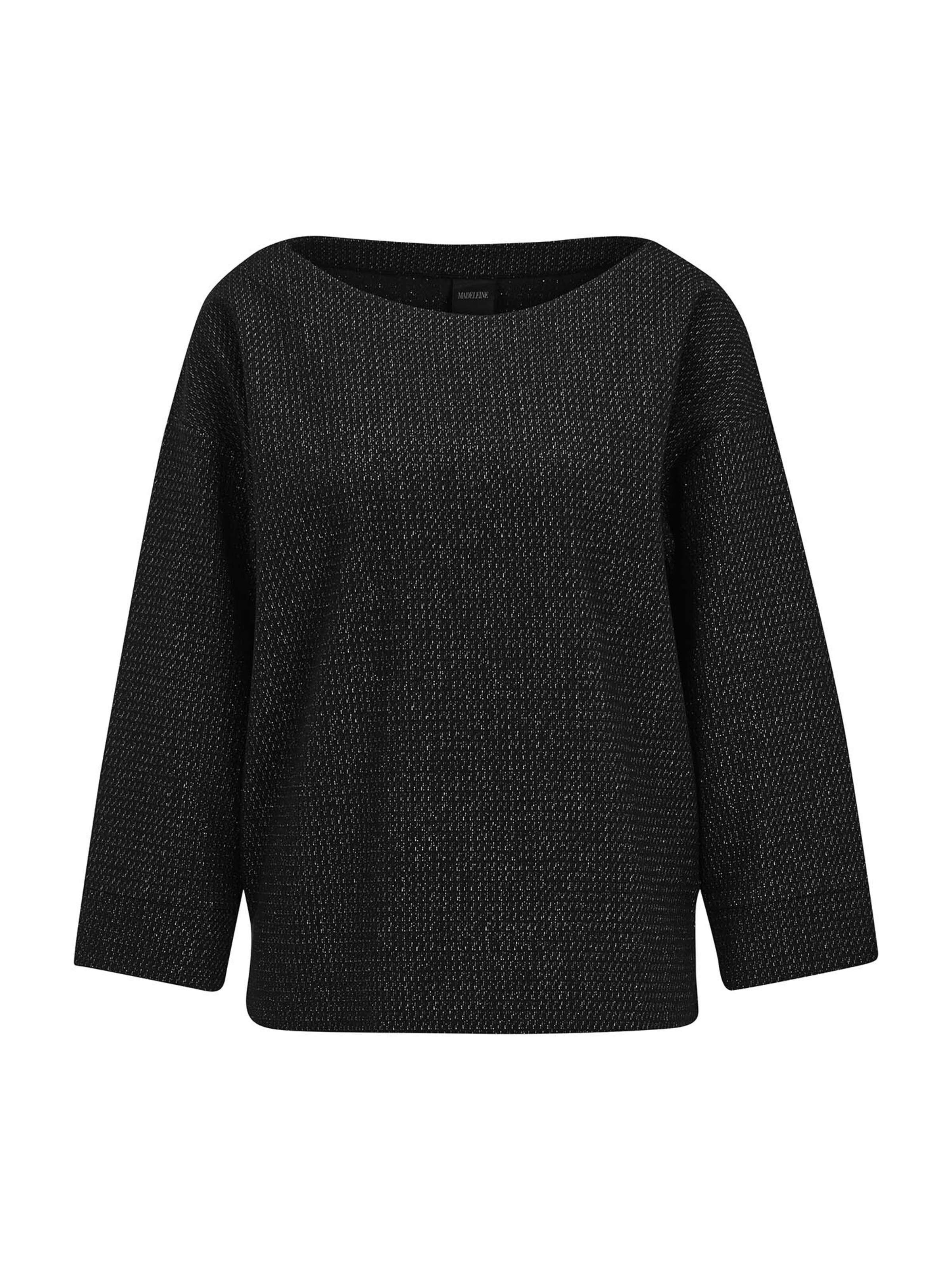 MADELEINE Sweatshirt in Schwarz: Vorderseite