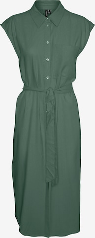 VERO MODA Рокля тип риза 'VMMymilo' в зелено: отпред