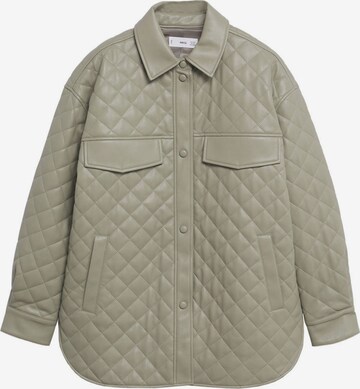 MANGO Between-Season Jacket 'Panda' in Green: front