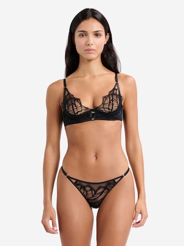ETAM Triangle Bra 'Gamme' in Black: front