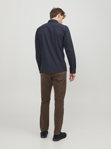 JACK & JONES Слим Рубашка 'JJEClassic' в Синий