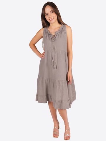 Robe Seasons of April en marron : devant