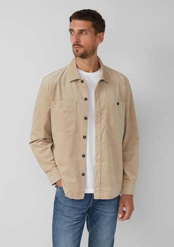Coupe regular Chemise s.Oliver en beige : devant