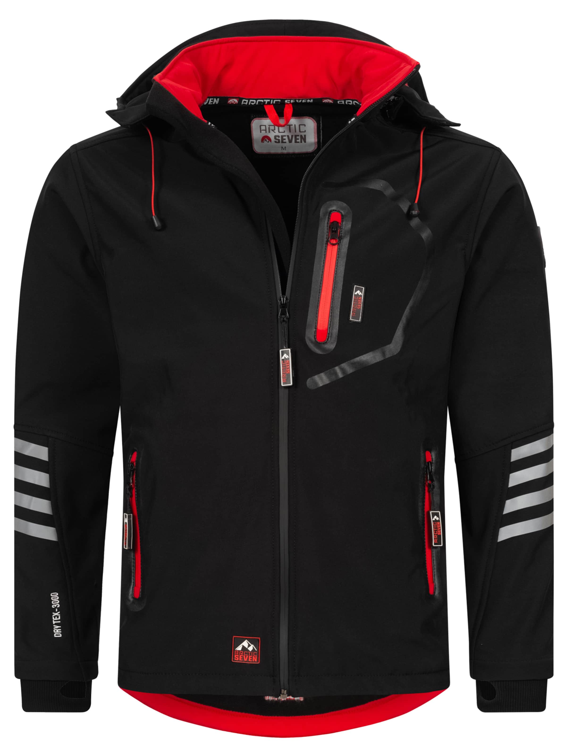 Arctic Seven Between-season jacket in Black: front
