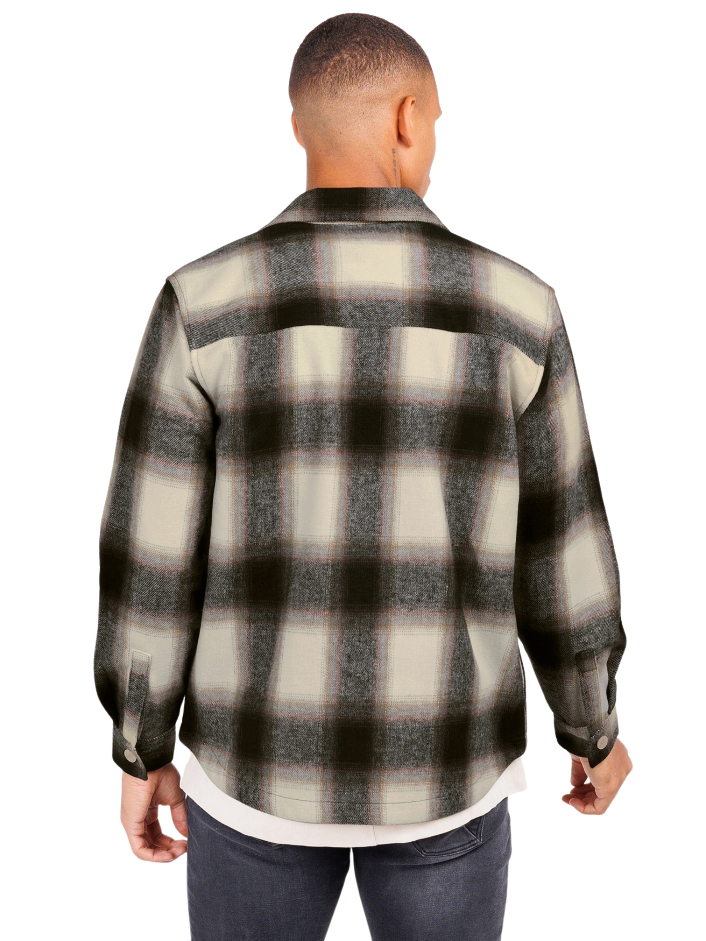 Key Largo Regular fit Button Up Shirt 'LUGANO' in Beige