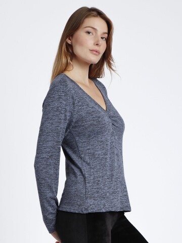 admas - Top 'ADMAS Camiseta Manga Larga Calentita Nudo para Mujer' en azul