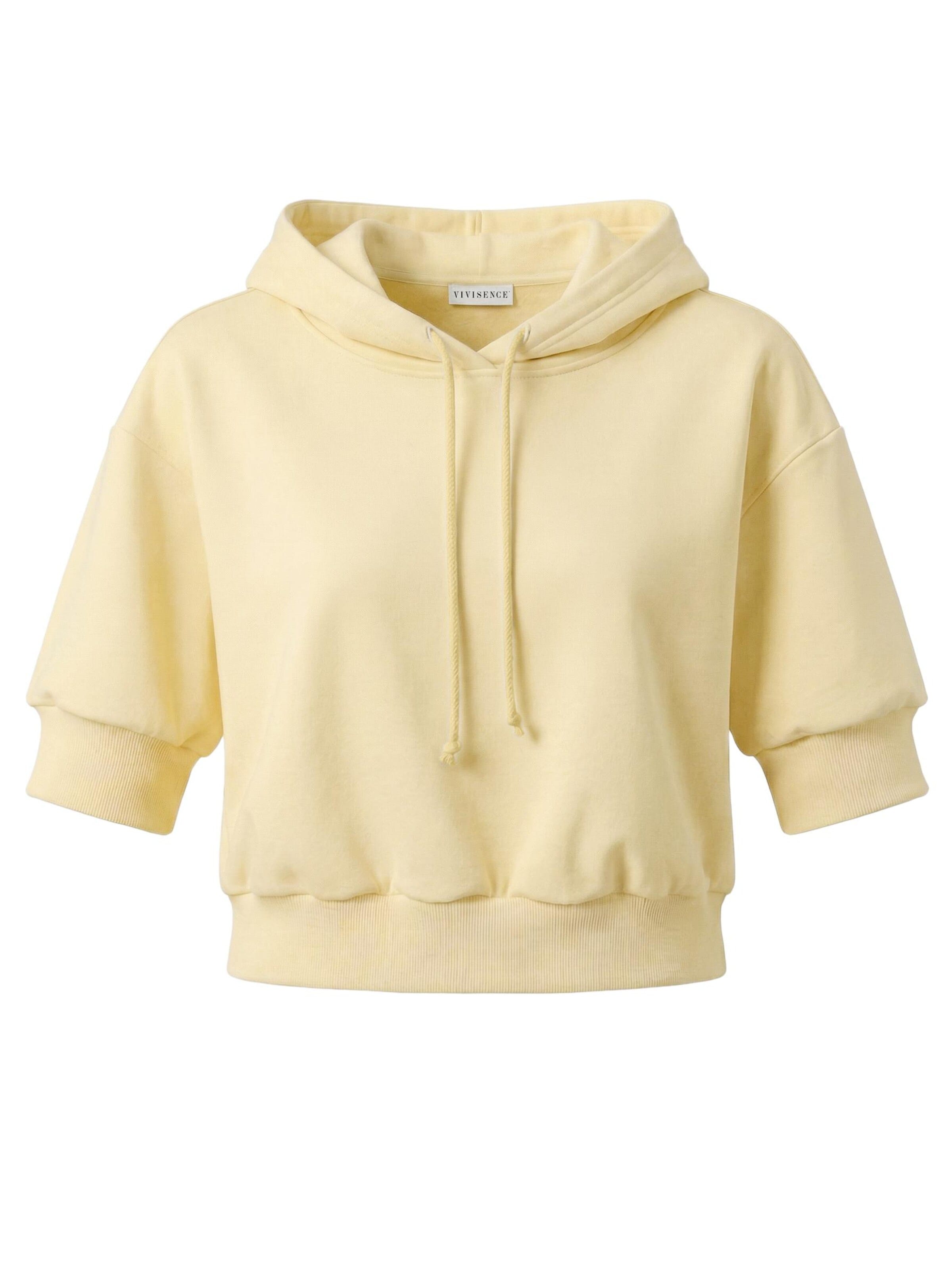 Vivisence Sweatshirt '9008' in Geel: voorkant