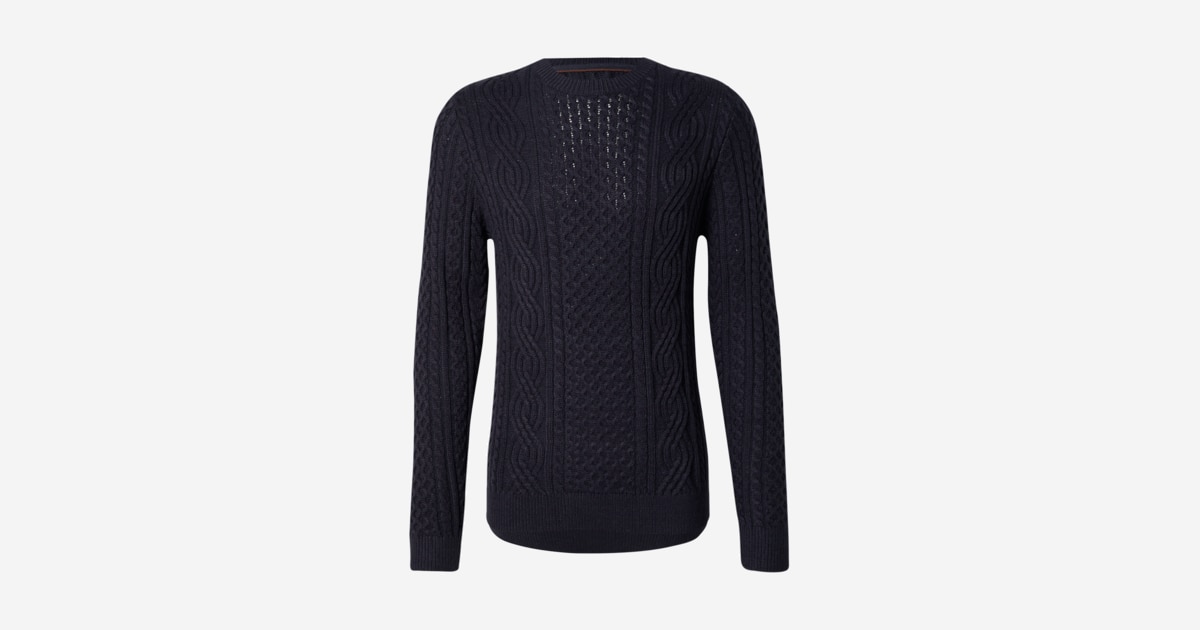 JACK & JONES Jprblusean Knit Cable Crew Neck Sn, Malt Ball, L JACK & JONES Jprblusean Knit Cable Crew Neck Sn, Malt Ball, L