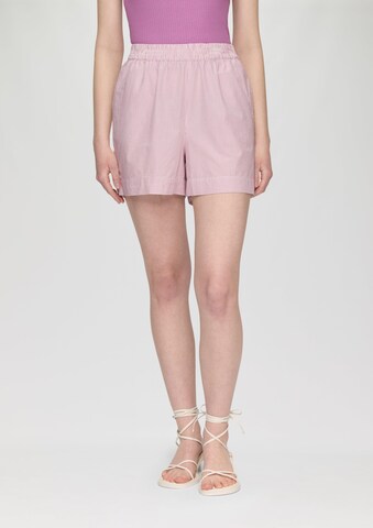 QS Regular Trousers in Pink: front