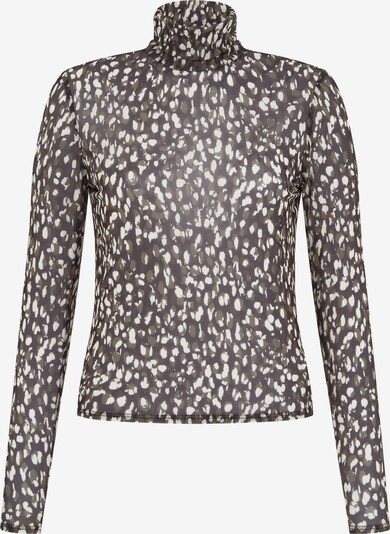 Aligne Shirt 'Ember' in dunkelgrau / khaki / weiß, Produktansicht