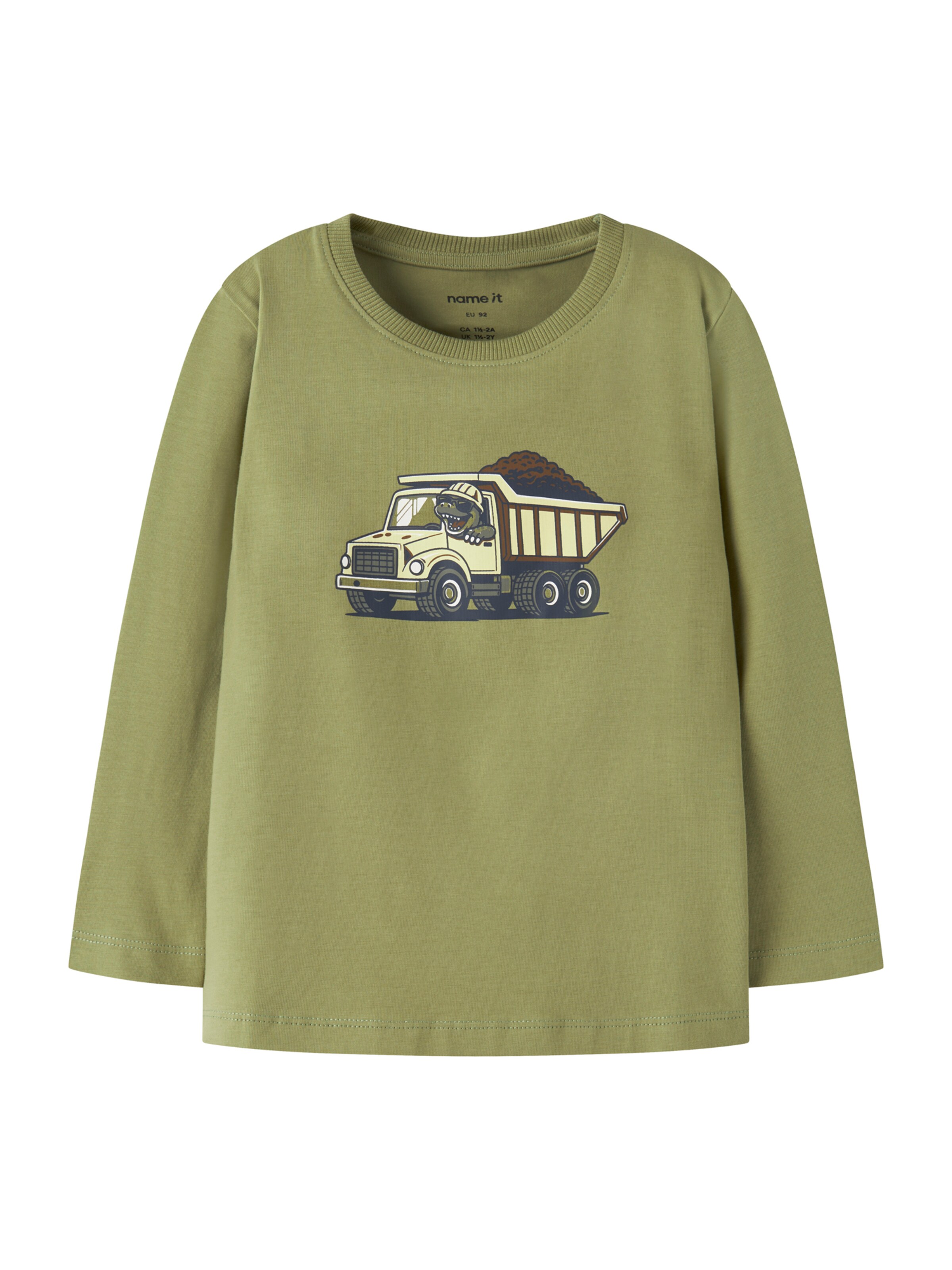 NAME IT Shirt 'NMMVUX' in Grün: Vorderseite