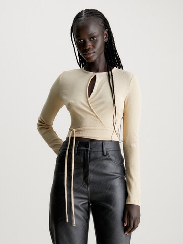 Calvin Klein Jeans Top in Beige: Vorderseite