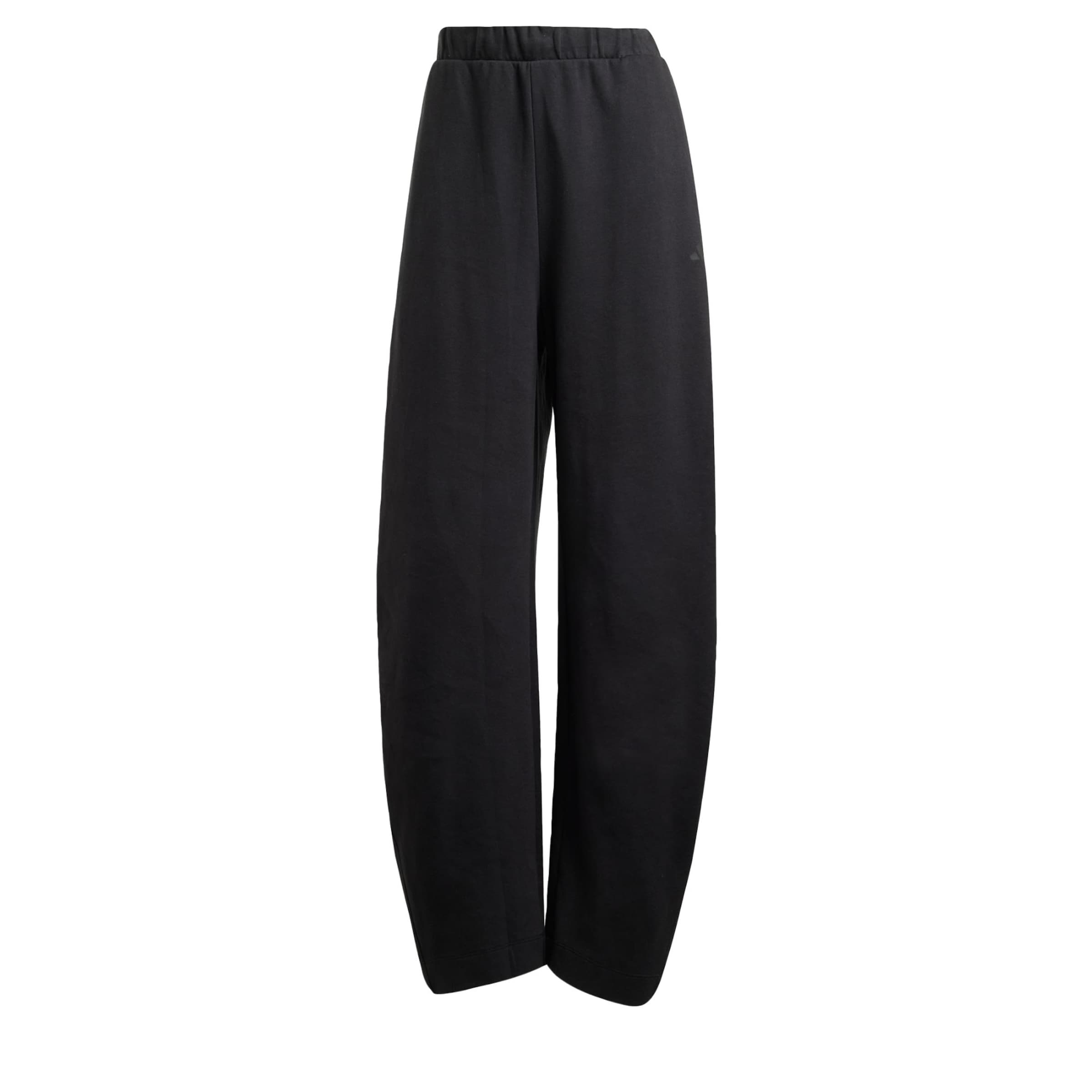 ADIDAS SPORTSWEAR Широка кройка Спортен панталон 'City Escape' в черно: отпред