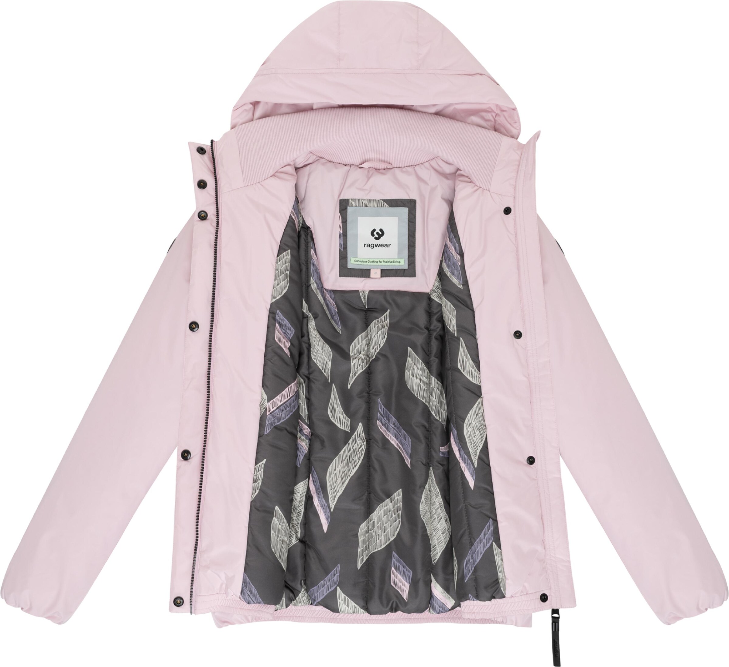 Ragwear Weatherproof jacket 'Sunniva' in Pink