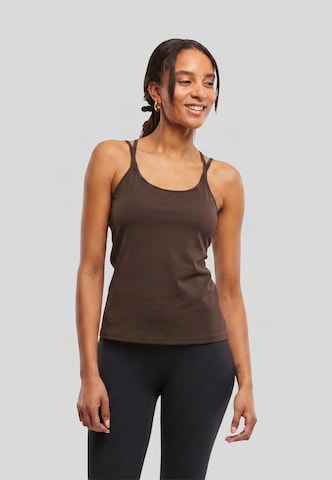 Urban Classics Sports top in Brown: front