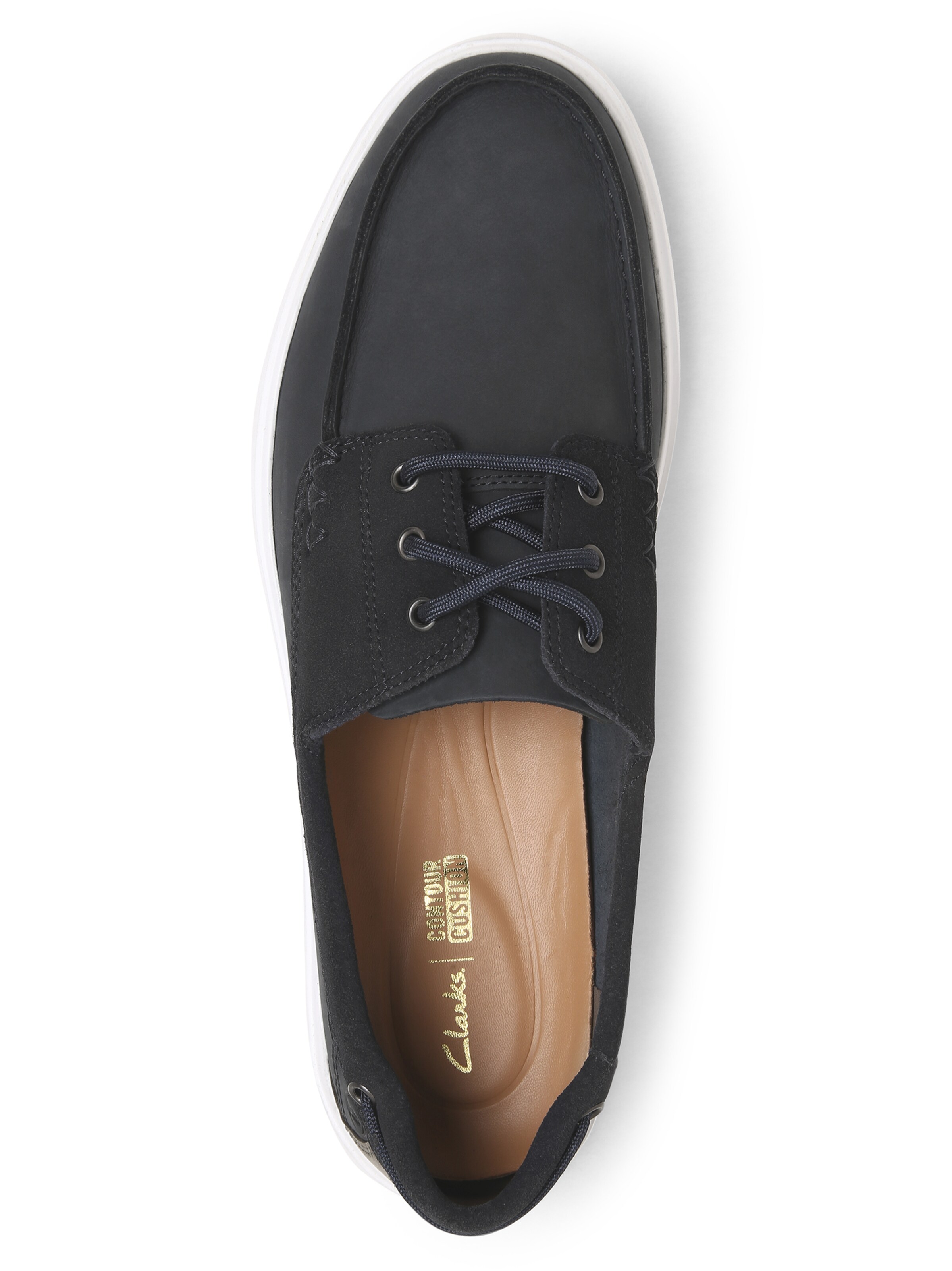 CLARKS Moccasins 'Bratton Boat' in Blue