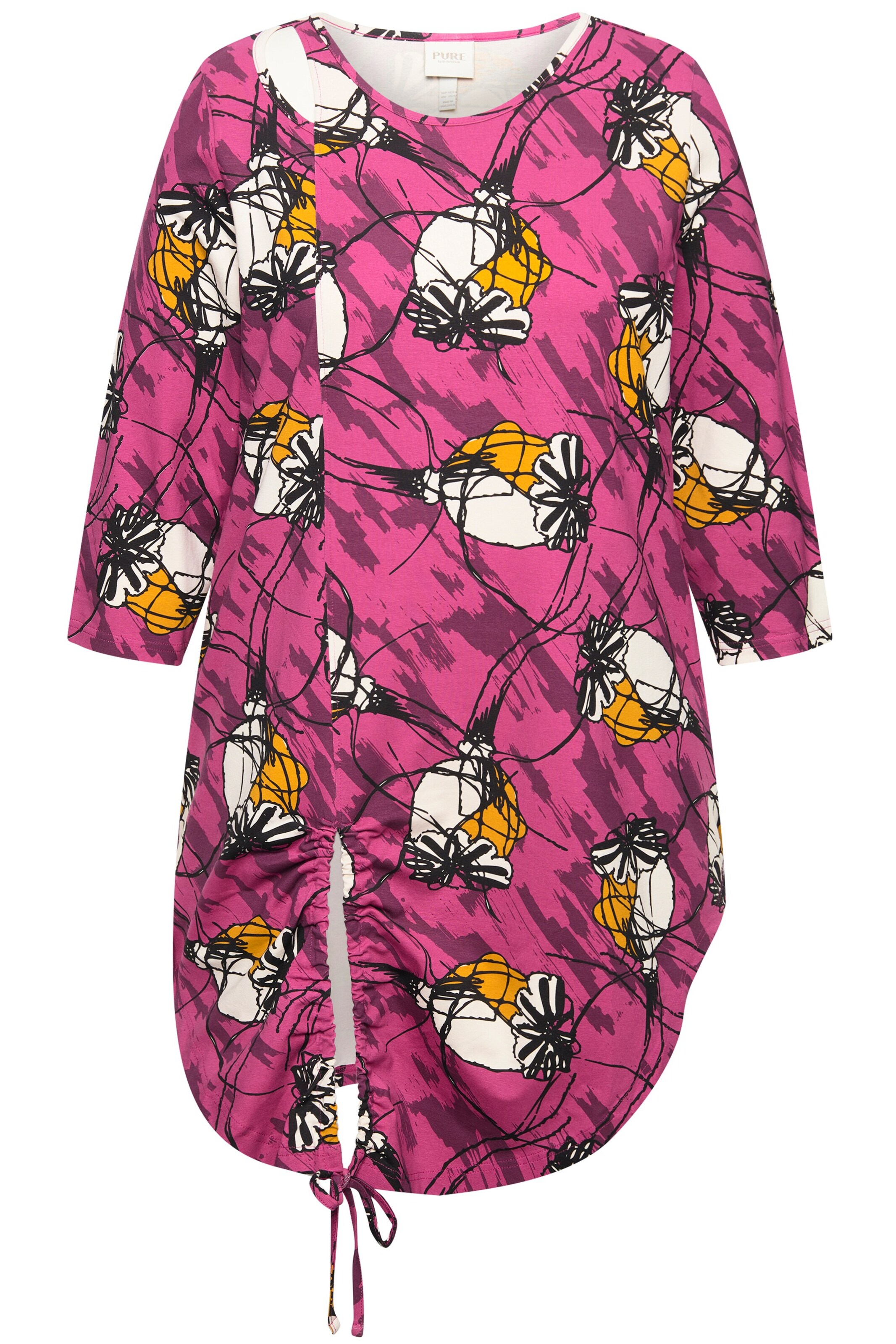 T-shirt Ulla Popken en mélange de couleurs : devant