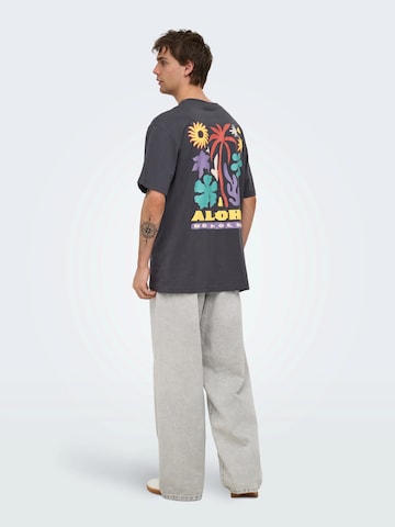 Only & Sons T-Shirt 'ONSKIKI' in Grau: Vorderseite