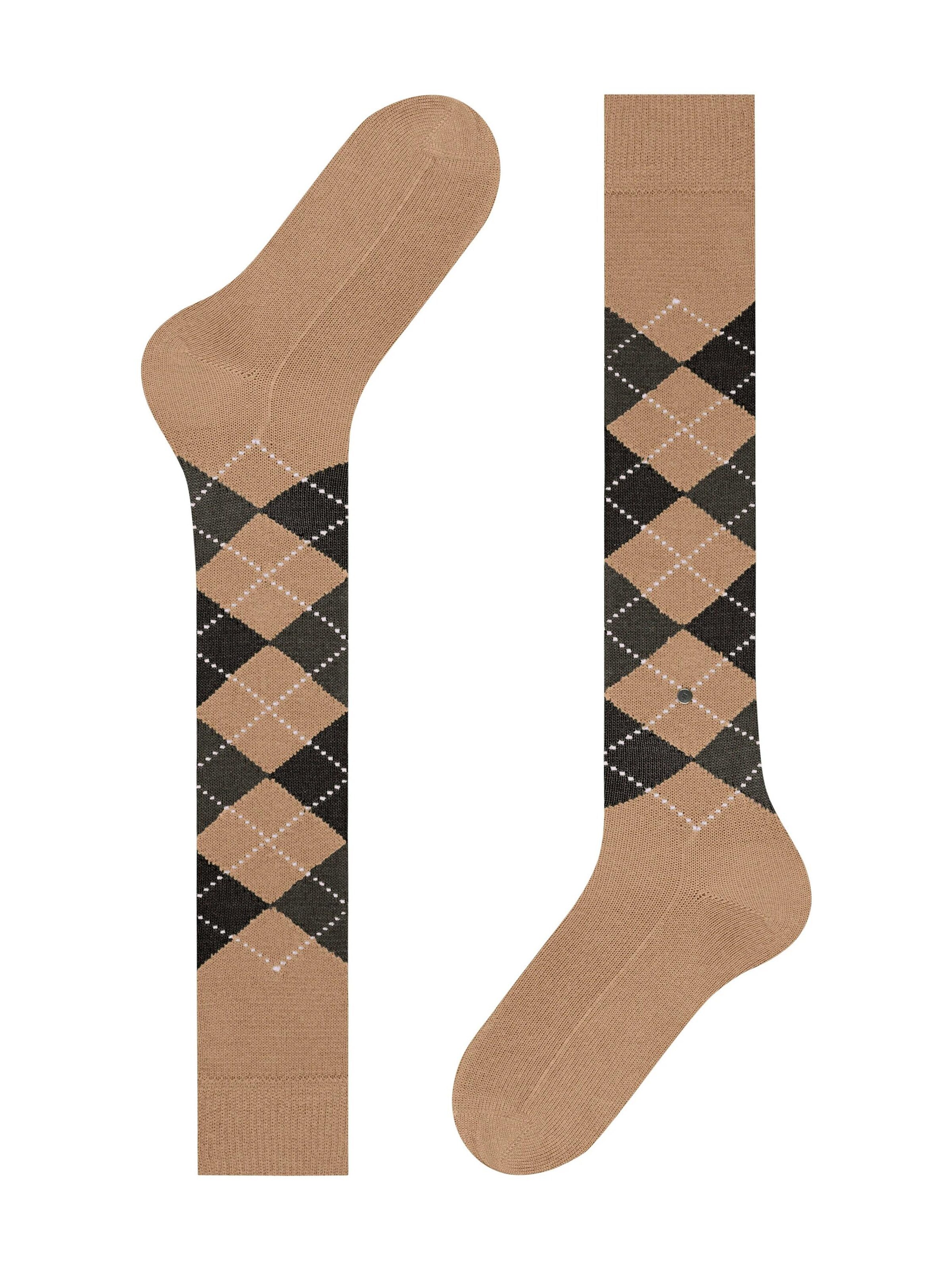 BURLINGTON Kniestrümpfe 'Preston'‌‌‌‌‌‌ in Beige