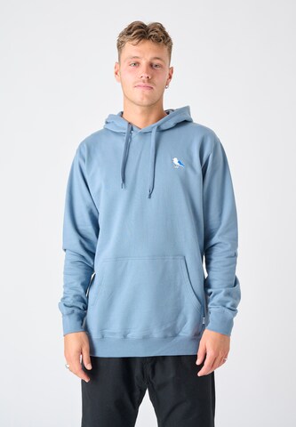 Sweat-shirt Cleptomanicx en bleu : devant