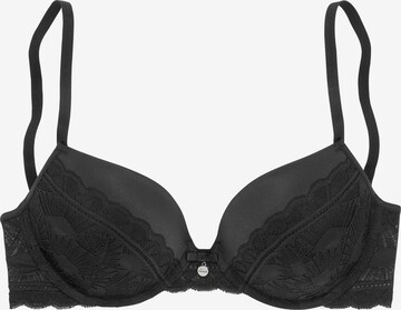 s.Oliver Push-up BH in Schwarz: predná strana