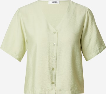 EDITED Blouse 'Naya' in Green: front