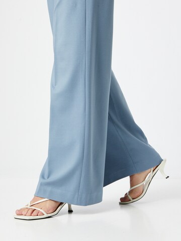 DRYKORN Boot cut Trousers with creases in Blue