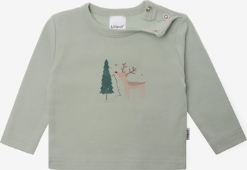 LILIPUT Langarmshirt 'Let the cozy season begin' in Grün: predná strana