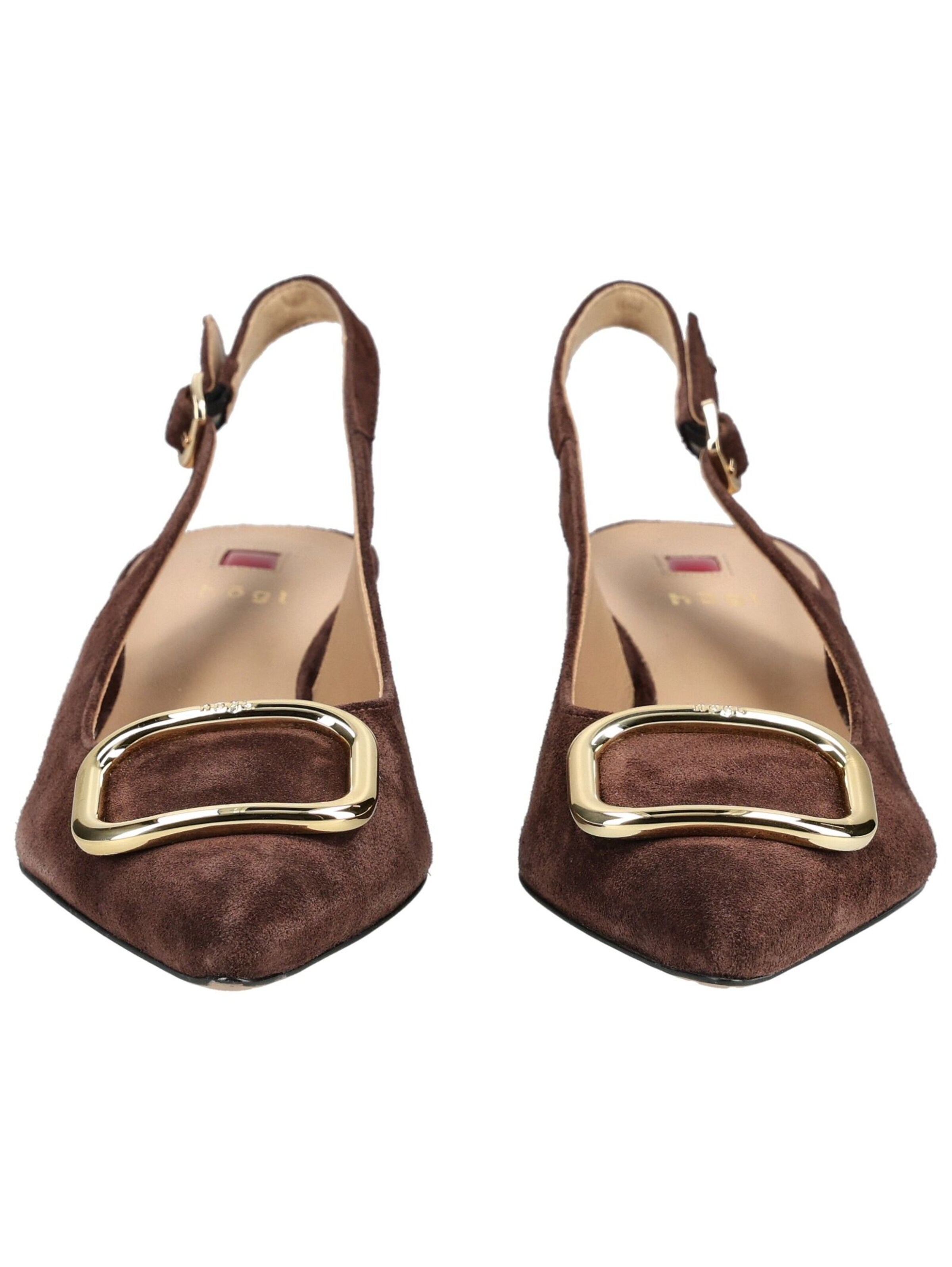 Décolleté sling di Högl in marrone