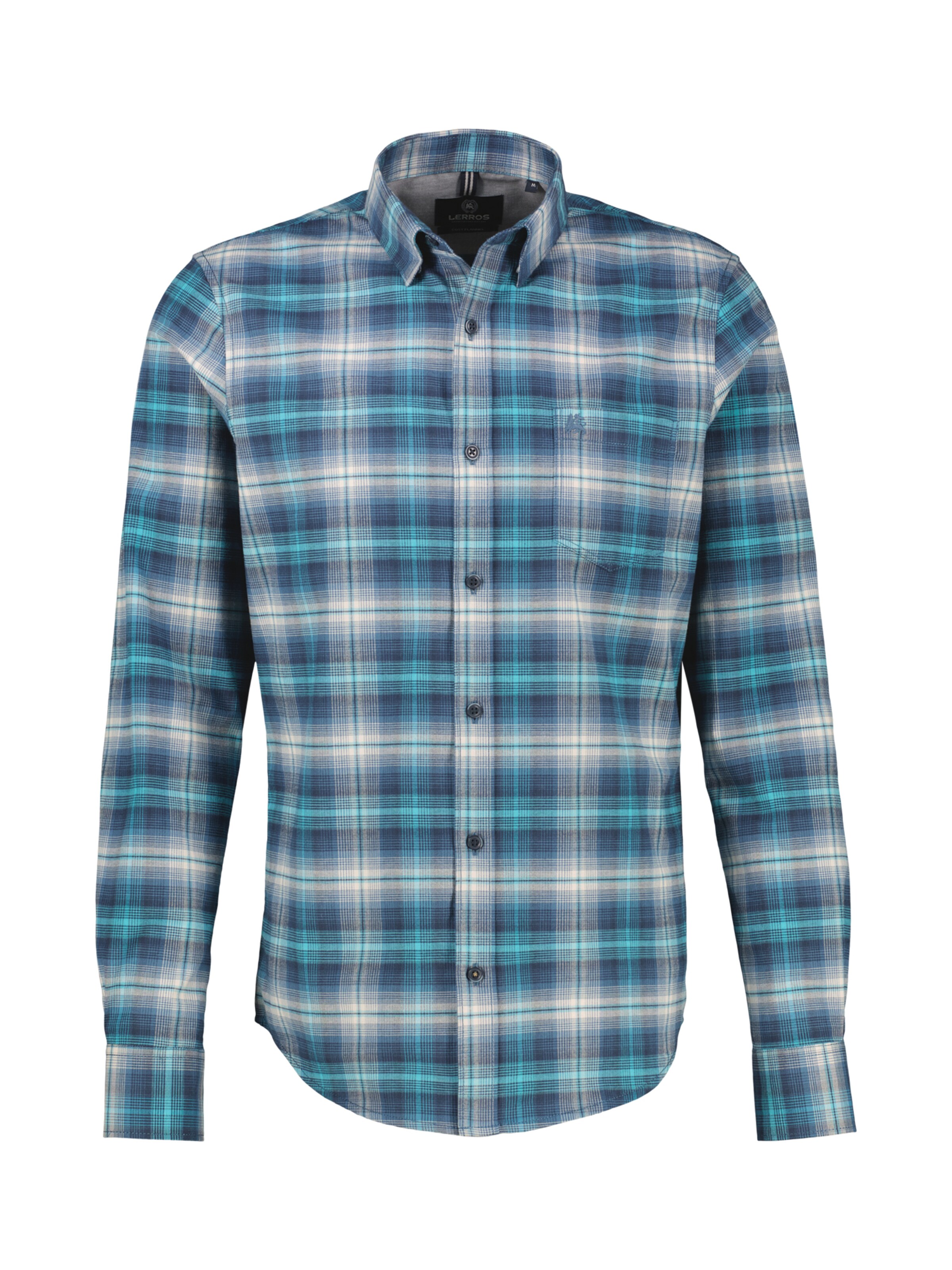 LERROS Button Up Shirt in Blue: front