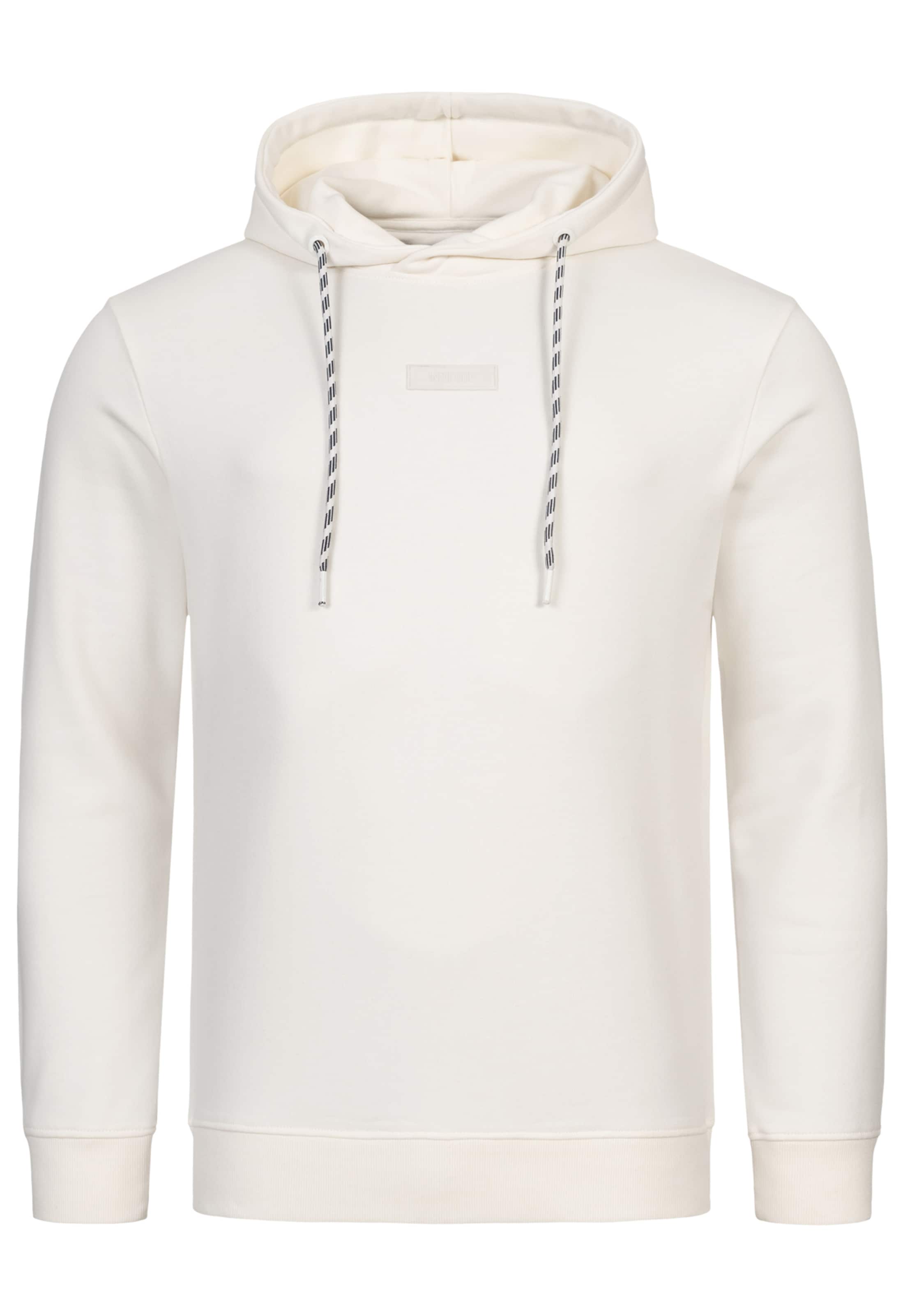 INDICODE JEANS Sweatshirt 'Bentley' in White: front