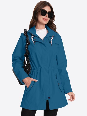 ATLASLAVA Outdoormantel 'ATLASLAVA Damen Regenjacke Lang'‌‌‌‌ in Blau