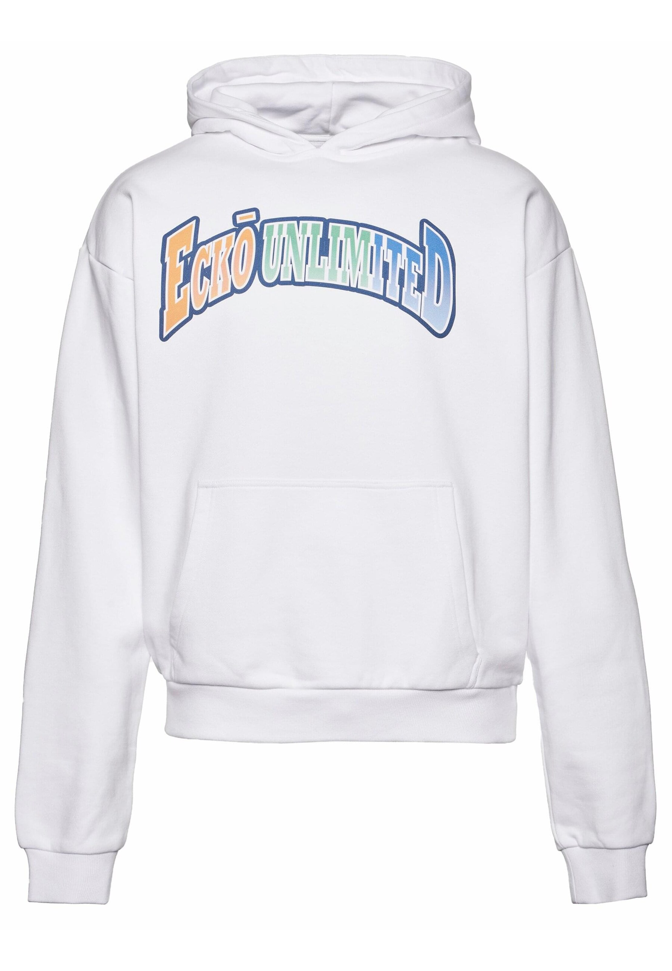 Ecko Unlimited Sweatshirt 'Gradient' in Weiß: Vorderseite