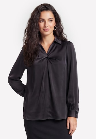 usha BLACK LABEL Blouse in Zwart: voorkant