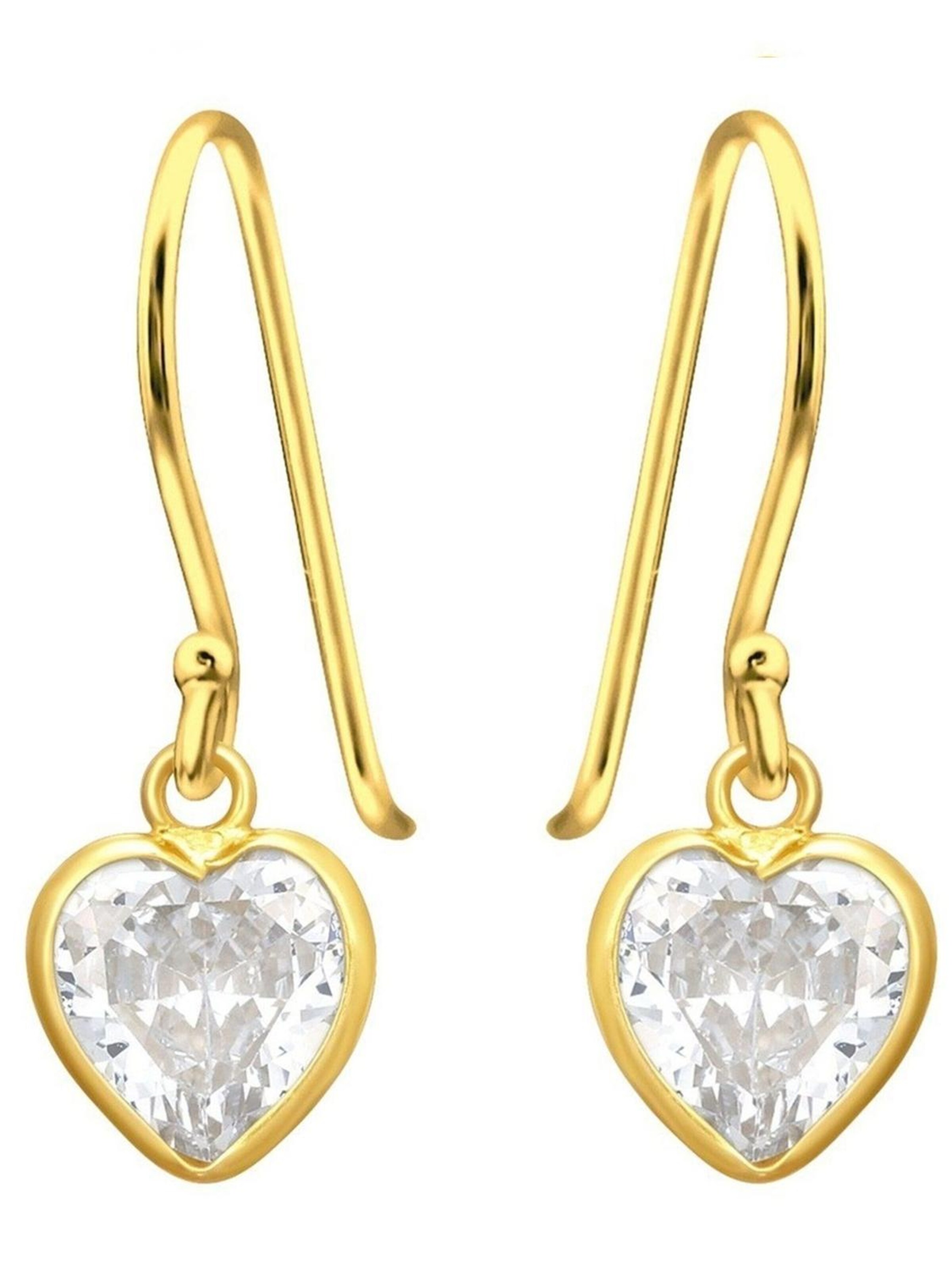 Goldene Hufeisen Earrings 'Herzen' in Gold, Item view