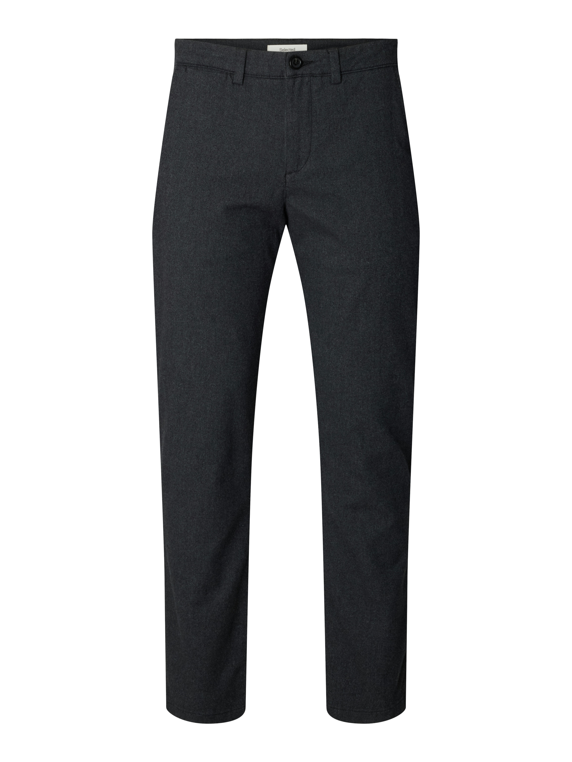 SELECTED Slim fit Chino Pants 'Miles' in Black: front