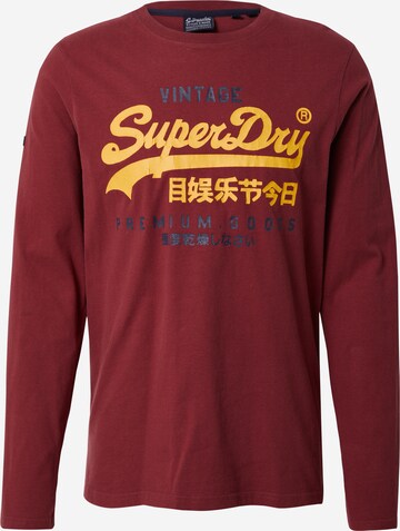 T-Shirt Superdry en rouge : devant