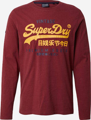 Superdry Tričko – červená: přední strana