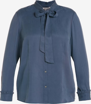 Ulla Popken Blouse in Blauw: voorkant