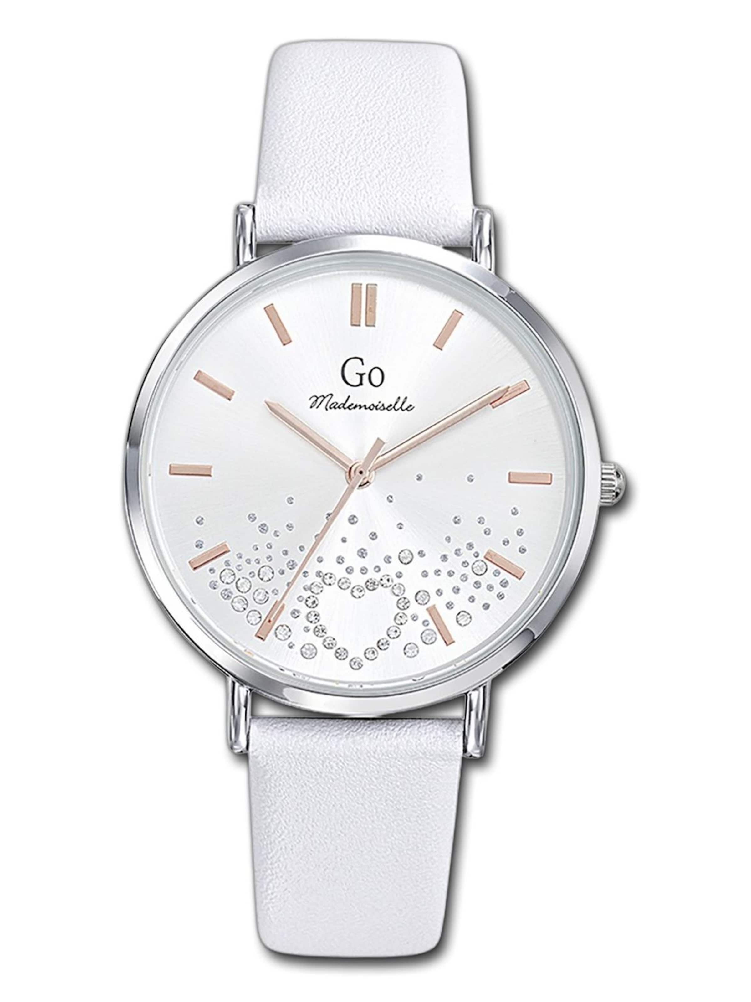 Orologio analogico di GO GirlOnly in bianco: frontale