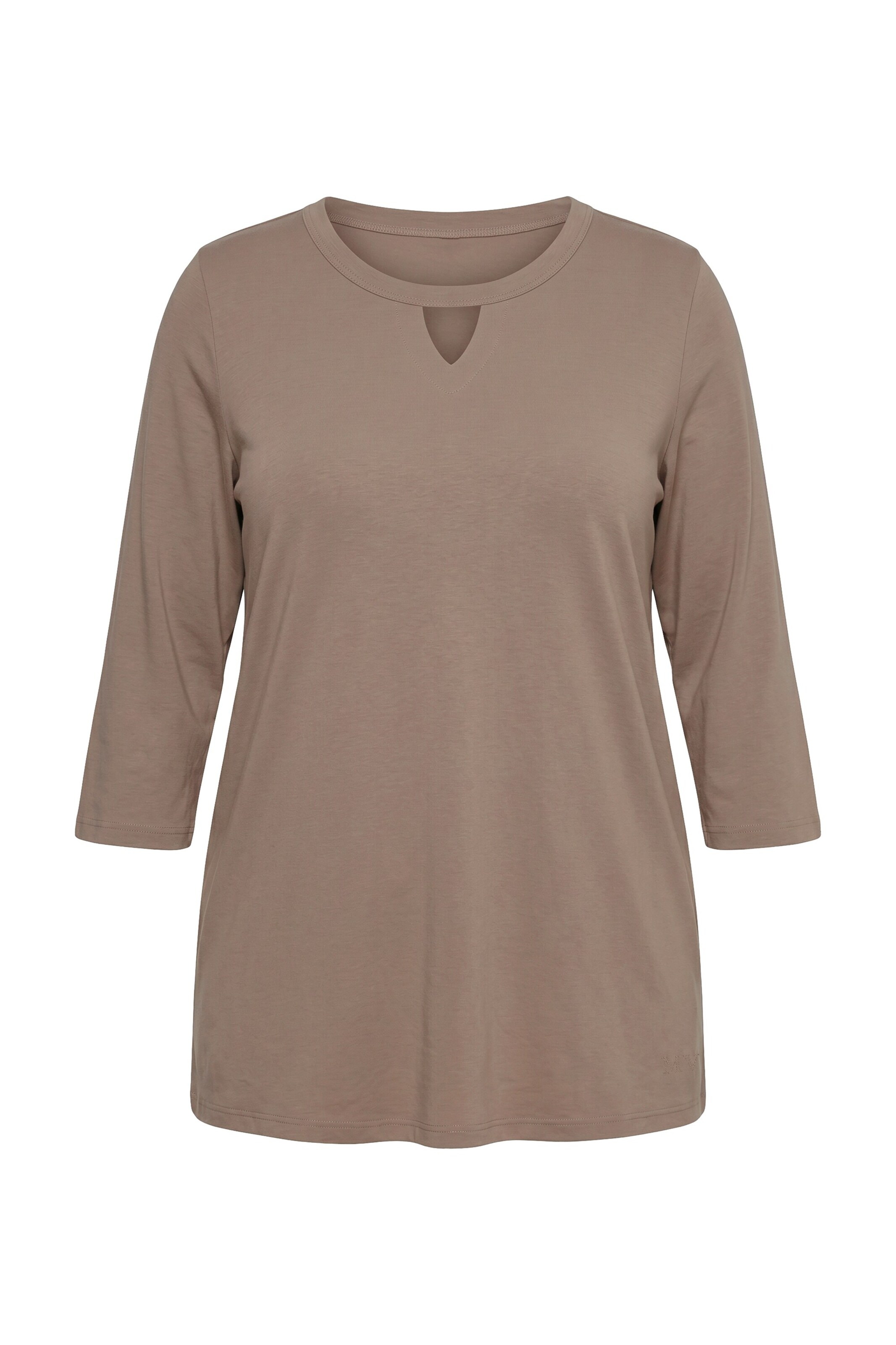 Ulla Popken Shirt in Braun: Vorderseite