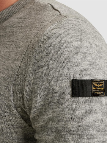 PME Legend - Jersey 'Pullover in a cotton blend' en gris