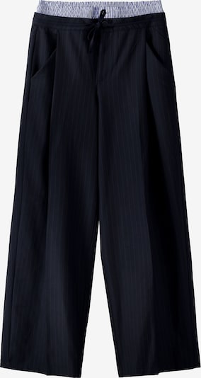 Bershka Pleat-Front Pants in Navy, Item view