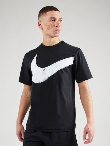 NIKE Funkcionális felső 'Hyverse Swoosh' - fekete: elől