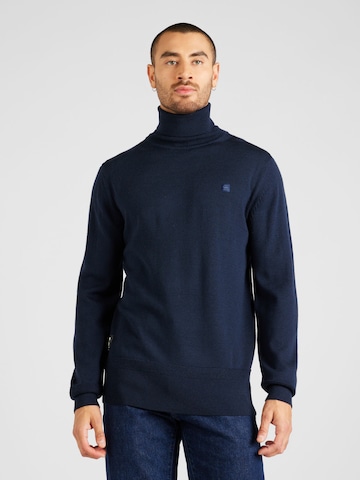 G-STAR - Jersey en azul: frente