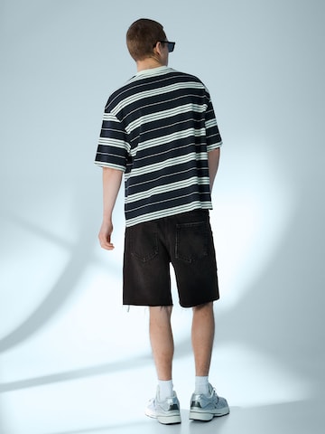 Bershka Baggy Дънки в черно