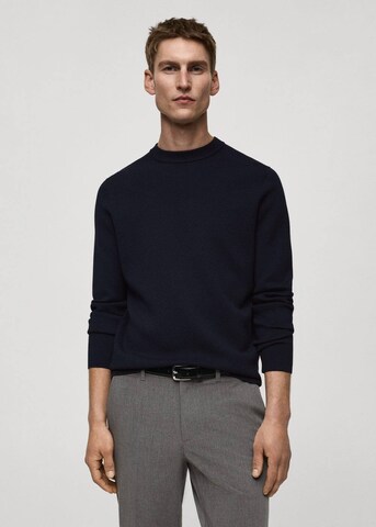 MANGO MAN Pullover 'Luxus' in Blau: Vorderseite