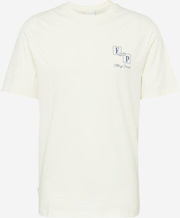 T-Shirt Filling Pieces en blanc : devant