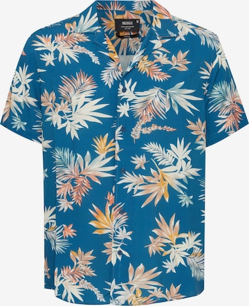 INDICODE JEANS - Regular Fit Camisa ' Mariol ' em azul: frente