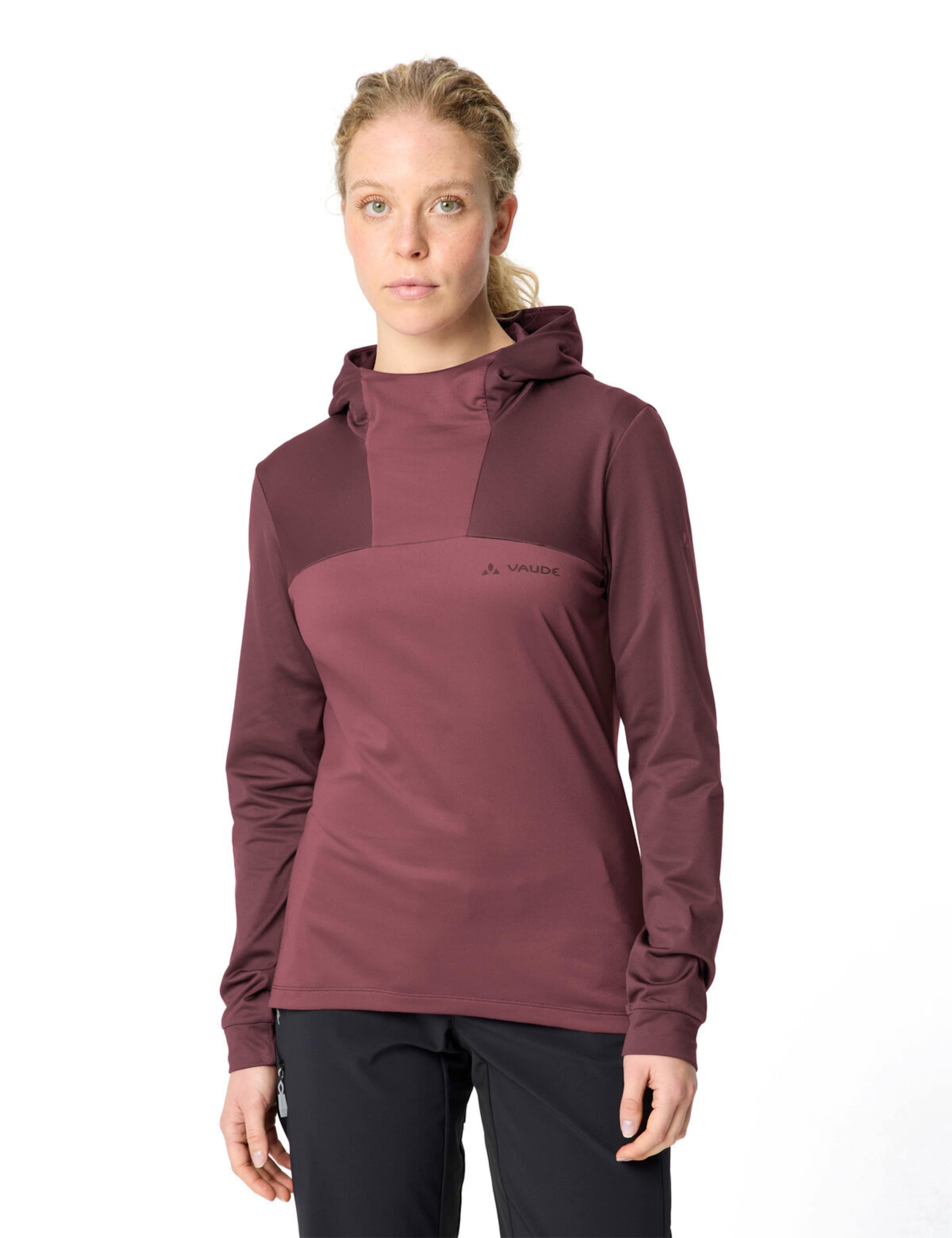 VAUDE Sportief sweatshirt 'Qimsa' in Rood: voorkant